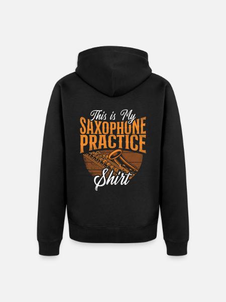 Saxophone C’est mon saxophone - Veste à capuche bio Premium Unisexe - noir