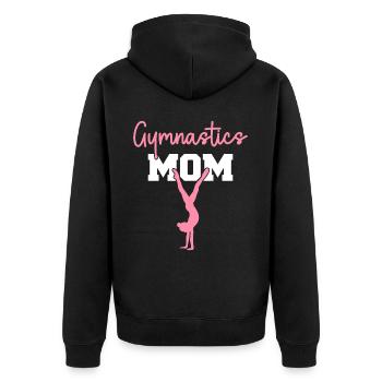 Gymnastics Mom Gymnast Mom Women Gymnastics - Unisex Premium Organic Zip Hoodie - black - Back - Nico (187cm)