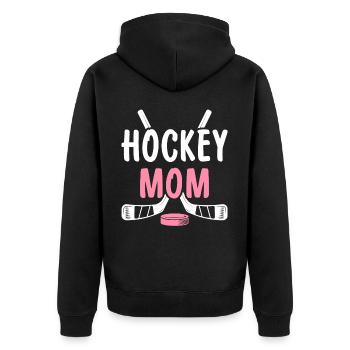 Hockey Maman Joueuse Maman - Veste à capuche bio Premium Unisexe - noir - Dos - Nico (187cm)