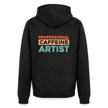 Barista - Veste à capuche bio Premium Unisexe - noir - Dos - Nico (187cm)
