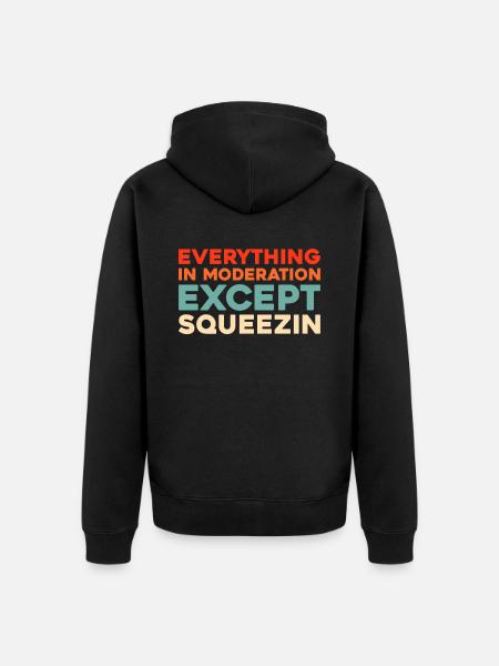 Accordion - Unisex Premium Organic Zip Hoodie - black