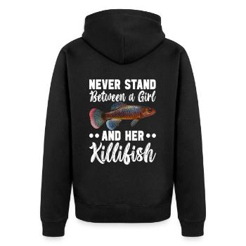 Killifisch Aquarium Amateurs de poissons - Veste à capuche bio Premium Unisexe - noir - Dos - Nico (187cm)