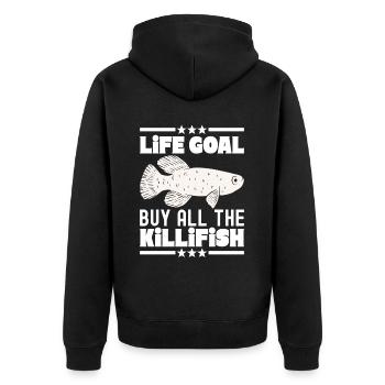 Killifisch Aquarium Amateurs de poissons - Veste à capuche bio Premium Unisexe - noir - Dos - Nico (187cm)