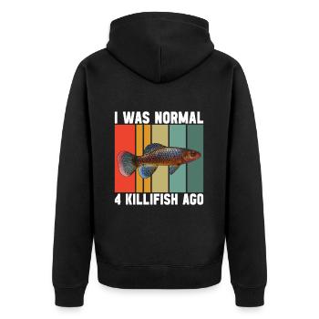 Killifisch Aquarium Amateurs de poissons - Veste à capuche bio Premium Unisexe - noir - Dos - Nico (187cm)