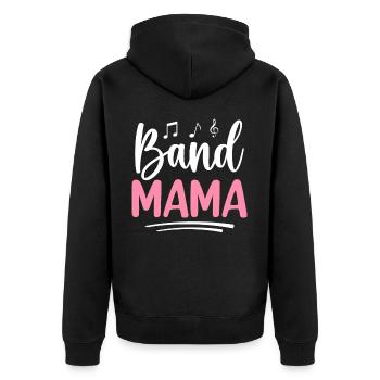 Groupe Mama Saxophone Mama Saxophoniste - Veste à capuche bio Premium Unisexe - noir - Dos - Nico (187cm)