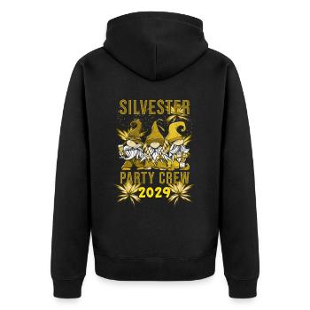 New Year's Eve Party Crew 2029 - Unisex Premium Organic Zip Hoodie - black - Back - Nico (187cm)