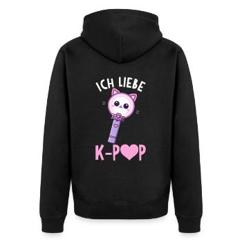 K-Pop Musique coréenne Kpop Fans Kdrama - Veste à capuche bio Premium Unisexe - noir - Dos - Nico (187cm)