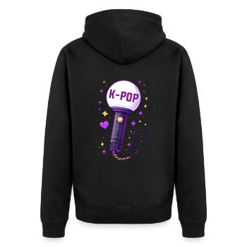 K-Pop Musique coréenne Kpop Fans Kdrama - Veste à capuche bio Premium Unisexe - noir - Dos - Nico (187cm)