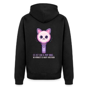 K-Pop Musique coréenne Kpop Fans Kdrama - Veste à capuche bio Premium Unisexe - noir - Dos - Nico (187cm)