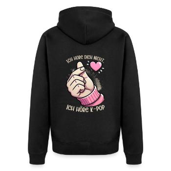 K-Pop Musique coréenne Kpop Fans Kdrama - Veste à capuche bio Premium Unisexe - noir - Dos - Nico (187cm)