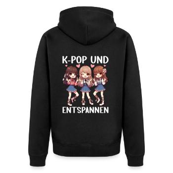 K-Pop Musique coréenne Kpop Fans Kdrama - Veste à capuche bio Premium Unisexe - noir - Dos - Nico (187cm)