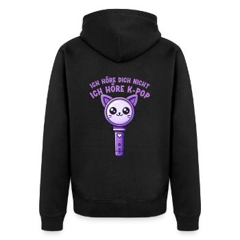 K-Pop Korean Music Kpop Fans Kdrama - Unisex Premium Organic Zip Hoodie - black - Back - Nico (187cm)