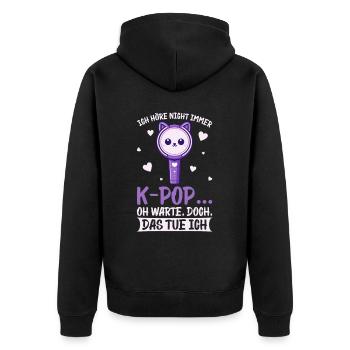 K-Pop Musique coréenne Kpop Fans Kdrama - Veste à capuche bio Premium Unisexe - noir - Dos - Nico (187cm)