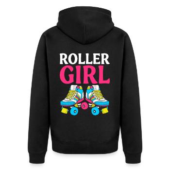 Roller Girl Patinage Patinage Fille Patinage - Veste à capuche bio Premium Unisexe - noir - Dos - Nico (187cm)