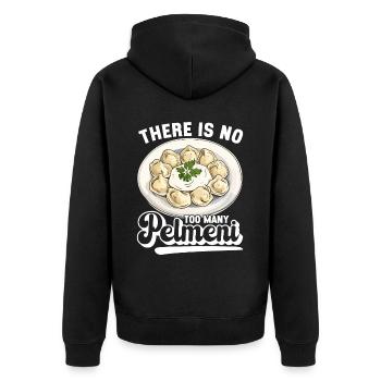 Pelmeni Cuisine russe - Veste à capuche bio Premium Unisexe - noir - Dos - Nico (187cm)