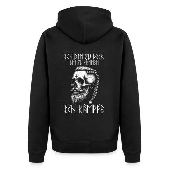 Vikings, Mythologie nordique, Dieux, Viking - Veste à capuche bio Premium Unisexe - noir - Dos - Nico (187cm)