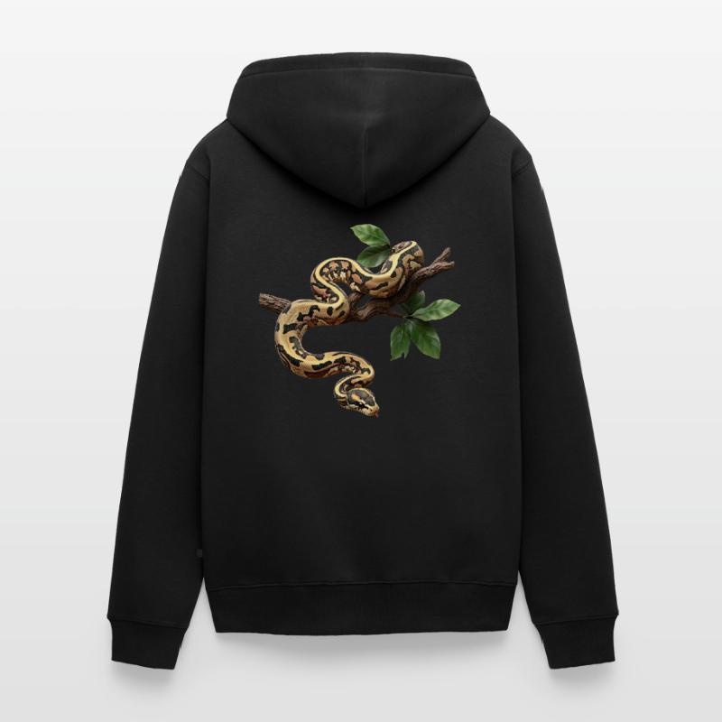 Roi Python Serpents Amoureux Terrarium Python Veste à capuche bio Premium Unisexe