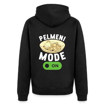 Pelmeni Cuisine russe - Veste à capuche bio Premium Unisexe - noir - Dos - Nico (187cm)