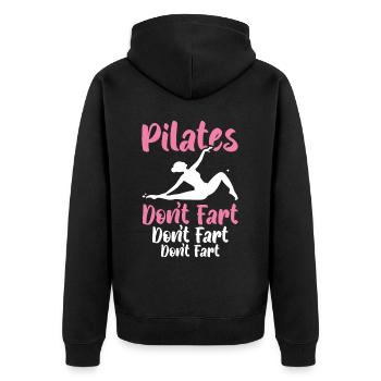 Pilates Don’t Fet Professeur de Pilates Exercice de yoga - Veste à capuche bio Premium Unisexe - noir - Dos - Nico (187cm)