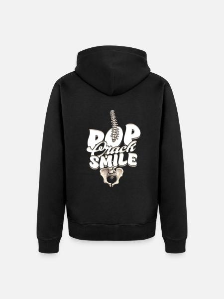 Chiropractor Physiotherapist - Unisex Premium Organic Zip Hoodie - black