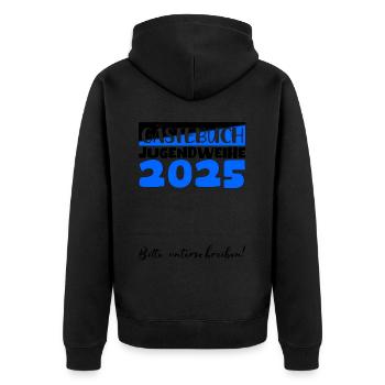 Consécration des jeunes 2025 Livre d'or Cadeau Filles Garçons - Veste à capuche bio Premium Unisexe - noir - Dos - Nico (187cm)