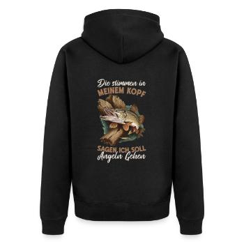 Pêche Pêche Vacances de pêche Vacances de pêche Chasseurs de pêche - Veste à capuche bio Premium Unisexe - noir - Dos - Nico (187cm)