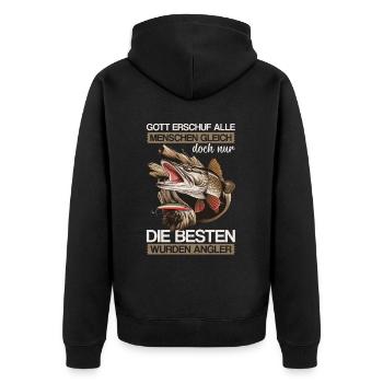 Pêche Pêche Vacances de pêche Vacances de pêche Chasseurs de pêche - Veste à capuche bio Premium Unisexe - noir - Dos - Nico (187cm)