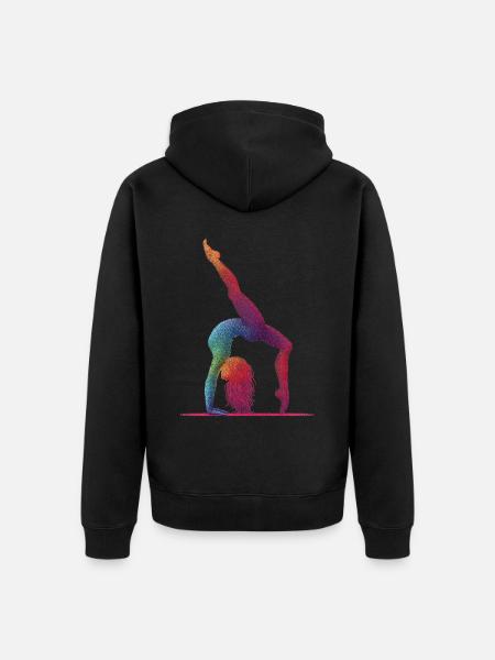Gymnastique Gymnaste Gymnaste acrobatique - Veste à capuche bio Premium Unisexe - noir