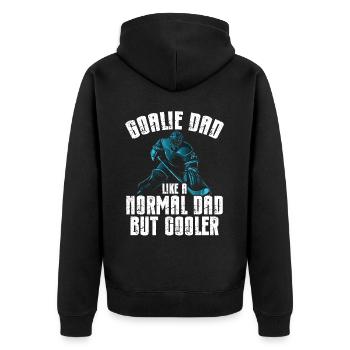 Gardien de but de hockey sur glace Gardien de but de hockey sur glace - Veste à capuche bio Premium Unisexe - noir - Dos - Nico (187cm)