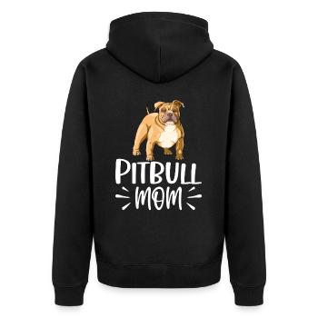Pitbull Maman Pitbull Maman Chien - Veste à capuche bio Premium Unisexe - noir - Dos - Nico (187cm)