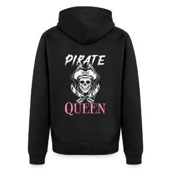 Reine des Pirates Pirate Fille Capitaine - Veste à capuche bio Premium Unisexe - noir - Dos - Nico (187cm)