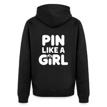Filles Lutte Lutte Grappling Lutteuse Fille - Veste à capuche bio Premium Unisexe - noir - Dos - Nico (187cm)