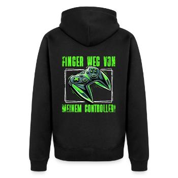 Gaming Gamer Gamer Video Player Console PC Gaming - Unisex Premium Organic Zip Hoodie - black - Back - Nico (187cm)