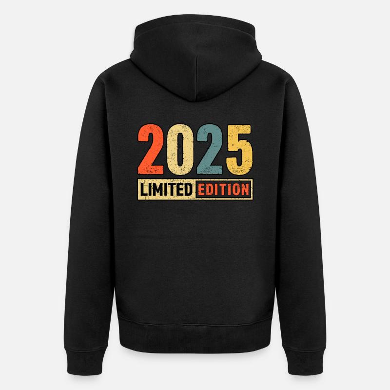 Édition limitée 2025 - Veste à capuche bio Premium Unisexe - noir