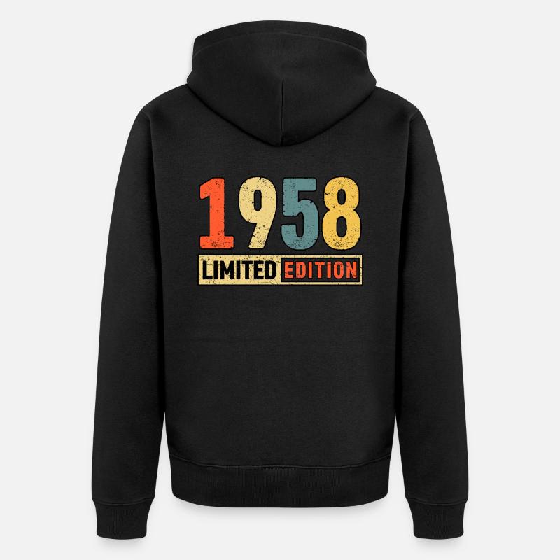 Edition limitée 1958 - Veste à capuche bio Premium Unisexe - noir