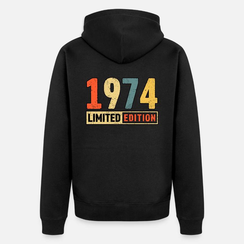 Edition limitée 1974 - Veste à capuche bio Premium Unisexe - noir