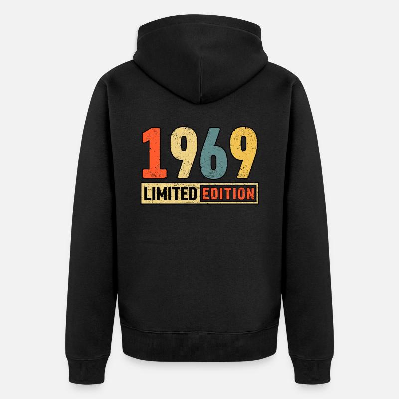 Edition limitée 1969 - Veste à capuche bio Premium Unisexe - noir