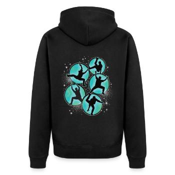 Breakdance Kids pour les Breakdancers de danse - Veste à capuche bio Premium Unisexe - noir - Dos - Nico (187cm)
