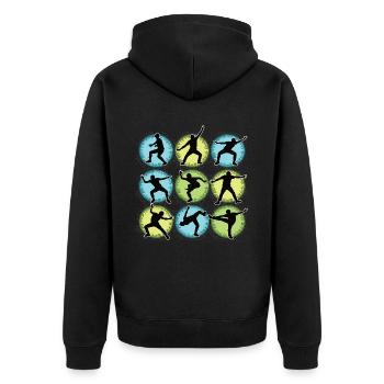 Breakdance Kids pour les Breakdancers de danse - Veste à capuche bio Premium Unisexe - noir - Dos - Nico (187cm)