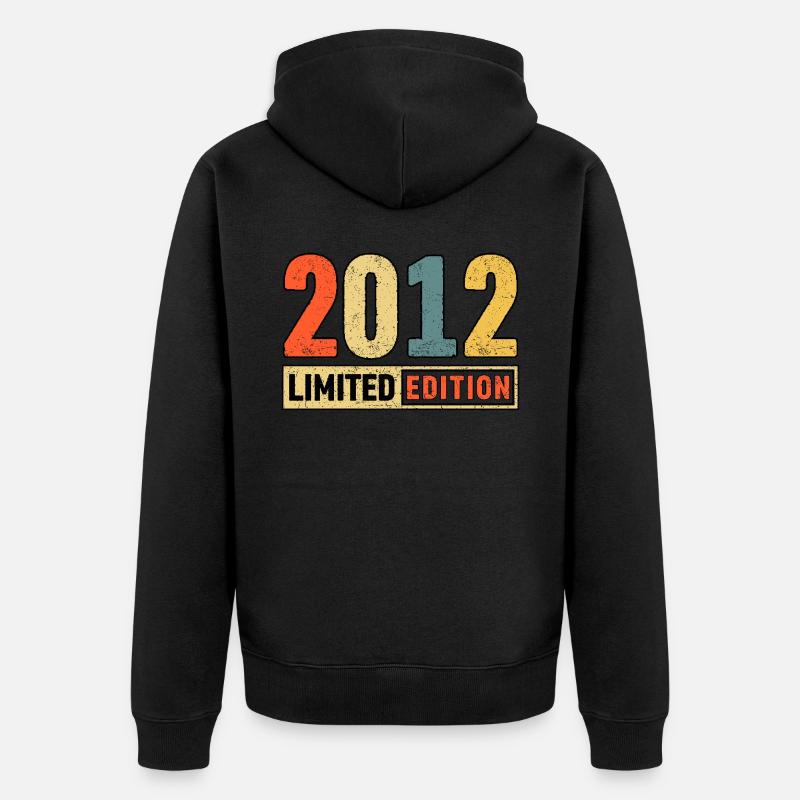 Edition Limitée 2012 - Veste à capuche bio Premium Unisexe - noir