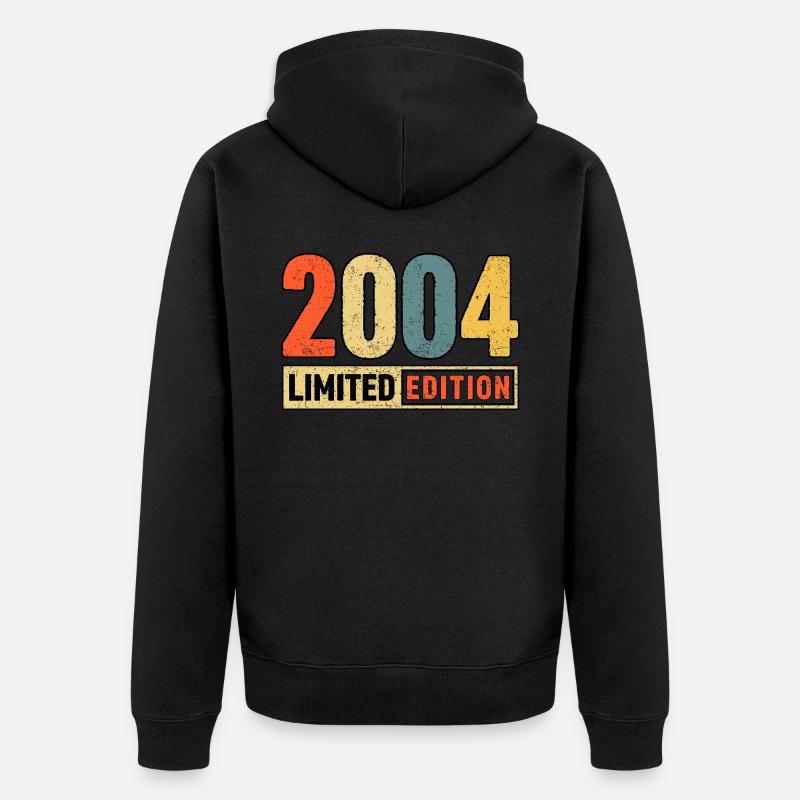 Edition limitée 2004 - Veste à capuche bio Premium Unisexe - noir
