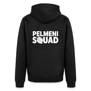 Pelmeni Cuisine russe - Veste à capuche bio Premium Unisexe - noir - Dos - Nico (187cm)