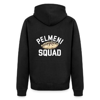 Pelmeni Cuisine russe - Veste à capuche bio Premium Unisexe - noir - Dos - Nico (187cm)