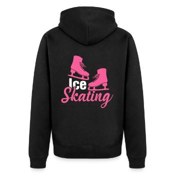 Patinage sur glace Patinage sur glace Patinage artistique - Veste à capuche bio Premium Unisexe - noir - Dos - Nico (187cm)
