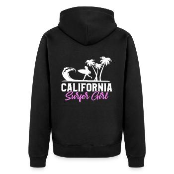 Surfeur de Californie Surfeur Surfeur - Veste à capuche bio Premium Unisexe - noir - Dos - Nico (187cm)