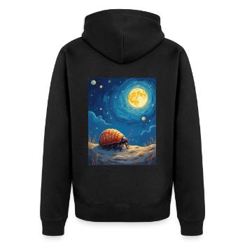 Propriétaire d’isopodes Entomologiste Rollie Pollie Lover Pill - Veste à capuche bio Premium Unisexe - noir - Dos - Nico (187cm)