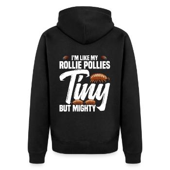 Amateur d’insectes Rollie Pollie Entomologiste Roly Poly - Veste à capuche bio Premium Unisexe - noir - Dos - Nico (187cm)