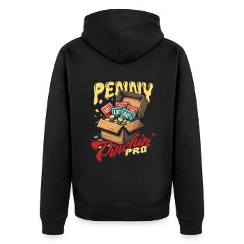 Coupon de coupon Penny Pinchin' Pro - Veste à capuche bio Premium Unisexe - noir - Dos - Nico (187cm)