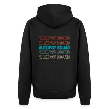 Intensive Care Nurse Cadre - Unisex Premium Organic Zip Hoodie - black - Back - Nico (187cm)
