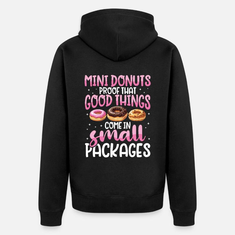 Donuts Donut - Unisex Premium Bio Zip Hoodie - Schwarz